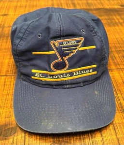 Vintage St Louis Blues Snapback By The Game Split Bat Hat 90’s Rare - Bild 1 von 9