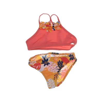 C&A, Bikini, Größe: 92, Elasthan/Polyamid, Pink/Mehrfarbig, Blumen #LGu - Bild 1 von 4