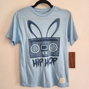The Original Retro Brand Kids Size XL Hip Hop Bunny Boombox Blue T-Shirt NWT - Picture 1 of 6