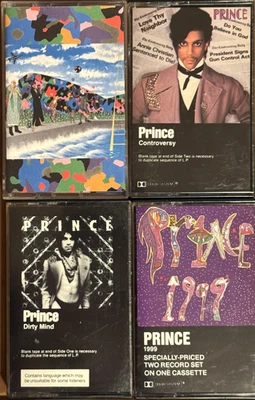 PRINCE - 4 CASSETTE LOT - 1999/DIRTY MIND/CONTROVERSY/ AOUND THE WORLD - Image 1 of 4