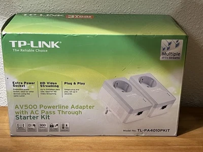 TP-LINK 2 Port Powerline Adapter AV500 Starter Kit - Bild 1 von 4