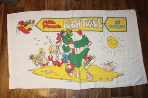 RARE Vtg Phillies Baseball Philly Phanatic Souvenir Beach Towel Tastykake 1986 - Picture 1 of 7