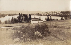 Charpentier Lac Rond & Village STE-ADÈLE Laurentides Quebec Canadá 1929 RPPC 14 - Imagen 1 de 2