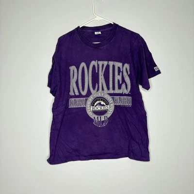 Colorado Rockies Single Stitch Shirt Mens Size L Faded Vintage Logo 7 - Image 1 of 4