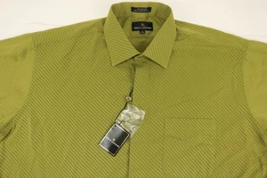 Stacy Adams leichtes Herrenhemd grün Manschettenknöpfe Größe 17,5 34-35 - Bild 1 von 4