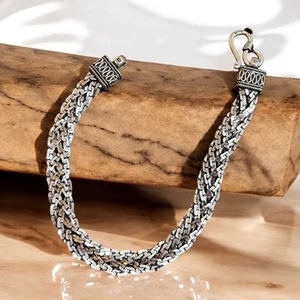 Bracciale Snake treccia in argento 925 - Foto 1 di 3