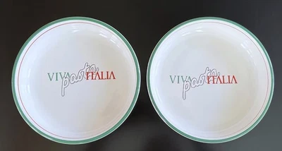 "Juego de 2 cuencos vintage Waechtersbach Viva Pasta Italia pasta individual 8"" España" Foto 1 de 4