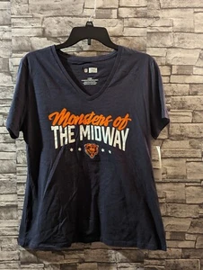 NWT NFL Team Apparel Chicago Bears Monsters of the Midway T Shirt Womens L - Picture 1 of 7
