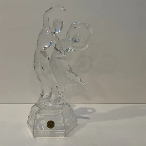 RCR ESTATUA DE PAREJA DE TANGO BAILANDO ESPAÑOL CRISTAL REAL ROCA ITALIA 24% Cristal de Plomo - Imagen 1 de 10