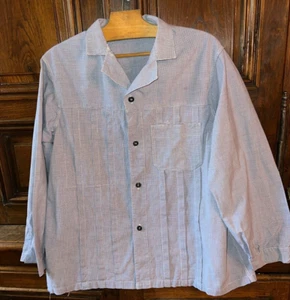 Ancienne veste chemise travail de garçon boucher Bragard Vosges N° 2 - Picture 1 of 10