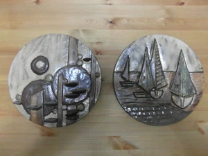 Wanddekoration mit Segelschiffen Abstrackte Kunst sehr schön 7 Motive Set ab 1 € - Bild 1 von 8