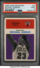 1998 Fleer Tradition Vintage '61 Michael Jordan #23 PSA 9 Mint