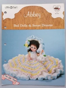 ABBEY - Fits 13" Bed/Music Box Doll - FIBRECRAFT Crochet Pattern 504 - Picture 1 of 2