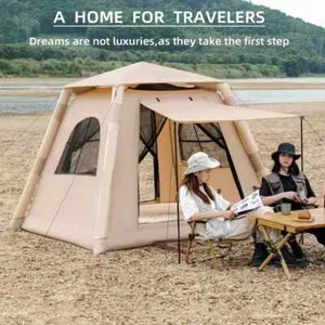 Large Air Tent For 4-5 People,220cm*220cm Portable Outdoor Waterproof Tent - Imagen 1 de 25