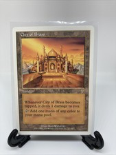 MTG - CITY OF BRASS - 7TH EDITION 2001 - NM (NEVER PLAYED)
