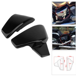Battery Side Fairing Cover Black for Honda Shadow VLX 600 VT600C STEED400 99-07 - Foto 1 di 8