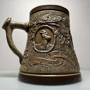 Western Germany Keramik HIRSCH ELCH Bier STEINKRUG Jäger Hunde Schwarzwald German - Bild 1 von 16