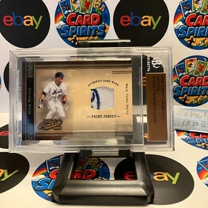 2004 Playoff Prime Cuts Mike Piazza 50/50 New York Mets Authentic Jersey Card - Picture 1 of 2