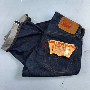 Levis 501 VTG 70s SS Deadstock Redline Selvedge Jeans XX 1966 29x36 Rare Dark DS - Picture 1 of 22