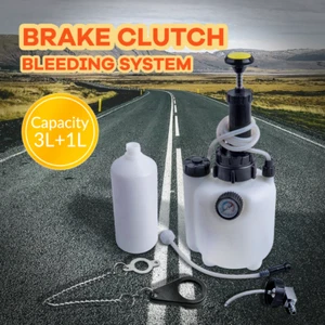 Air Brake Bleeder Kit Clutch Vacuum Bleeding Extractor Fluid Bleeder Kit 3L - Picture 1 of 9