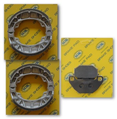 ZAPATOS PASTILLAS FRENO DELANTERAS Y TRASERAS PARA KYMCO MXU 50 150 2004-2017 MXU50 MXU150 Foto 1 de 2