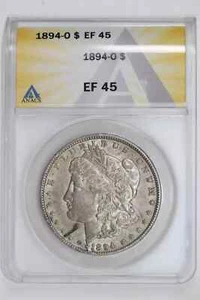 1894-O MORGAN DOLLAR ANACS XF45 - Picture 1 of 2