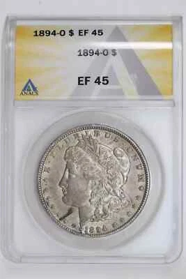 1894-O MORGAN DOLLAR ANACS XF45 - Image 1 of 2