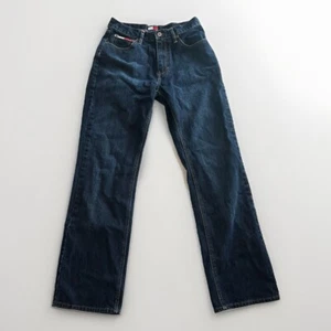 Vintage Tommy Hilfiger y2k Jeans Herren Schwarz Denim Baggy Wide Leg Carpenter 29x32 - Bild 1 von 11