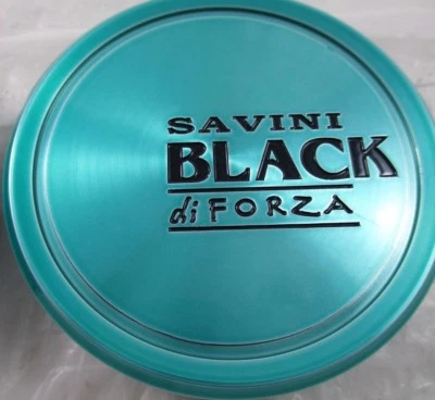 TAPAS CENTRALES DE RUEDA PERSONALIZADAS SAVINI NEGRO DI FORZA TURQUESA* #C-SA02 (PARA 1 TAPA) Foto 1 de 3