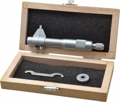 VALUE COLLECTION 0.2 to 1.2", Mechanical Inside Micrometer 0.001" Graduation, 0.001" Accuracy,...