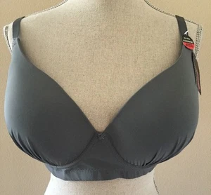 NEW Youmita Gray Underwire Extra Coverage Bra 40DDD - Picture 1 of 5