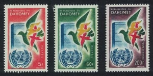 SALE Dahomey Birds United Nations 3v 1961 MNH SG#159-161 MI#187-189 - Picture 1 of 1