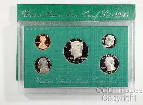 1997 San Francisco Proof Set / Original Mint Packaging / No Stickers or Writing Cover