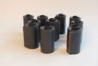 10 plastics Empty unused 35mm Film rolls Canisters Cartridges