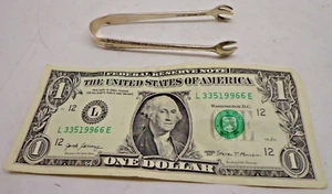 TOWLE Candlelight 1934 STERLING Silber Zuckerwürfel Eiszange mit Monogramm 'R' - Bild 1 von 6