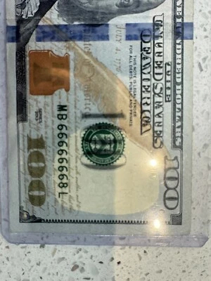 Super Rare For 7 In-a-Row #66666668 Fancy Number Near Solid 6. - Image 1 of 2