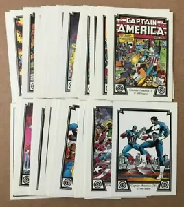 Capitán América Marvel 1990 tarjeta coleccionable única #1-45 imágenes cómicas ¡tú eliges PYC! - Imagen 1 de 43