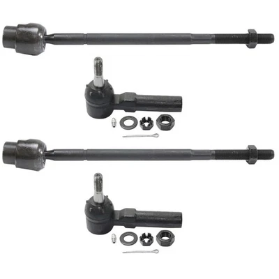 Tie Rod End Inner Outer Kit Set of 4 for Chevy Buick Pontiac Oldsmobile Foto 1 de 4
