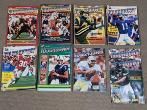 TOUCHDOWN Vintage NFL American Football Magazine Job Lot Bundle x52 1980s 1990s - Foto 1 di 5