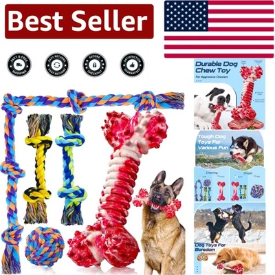 Heavy-Duty 5 Pack Dog Chew Toys for Large Aggressive Chewers – Safe & Durable - Image 1 of 4