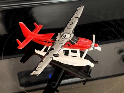 Matchbox SeaPlane Pirate Cessna Caravan 2005 Red Black Silver - Good Condition - Image 1 of 4