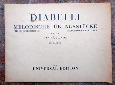 Diabelli - Melodious Exercises Op 149: 4 Hands Piano Duet Universal UE 35 - Image 1 of 4