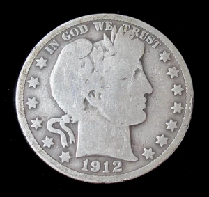 1912 S Barber Half Dollar Silbermünze - Bild 1 von 2