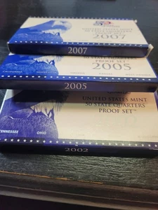 3 SETS 50 STATE QUARTER PROOF SETS 02/05/07 - Picture 1 of 1
