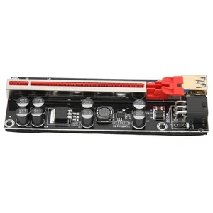 Pcie Riser Card 8 Firm Capacitors Strong Anti Interference Gpu 1X To X16 F AM - Afbeelding 1 van 22