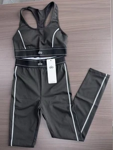 New AIo Yoga Women's Summer Letter Fashion Yoga Sports Leisure Vest+Legging Set - Picture 1 of 7