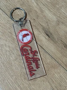 VINTAGE MLB St Louis Cardinals Baseball Keychain Key Ring - Picture 1 of 2