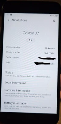 Samsung Galaxy J7 (2017) AT&T - 16 GB - Black (AT&T)  **EXCELLENT** - Image 1 of 4