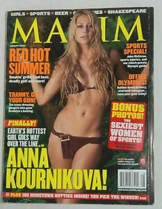 AUG 2004 MAXIM magazine - ANNA KOURNIKOVA