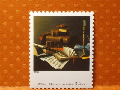 FIVE "Four Centuries of American Art" 32c Stamps - William Hartnett - No. 3236i - Image 1 of 2